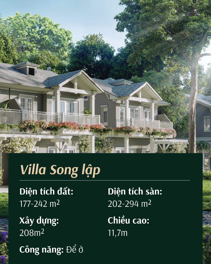 Villa song lập Ecopark Long An