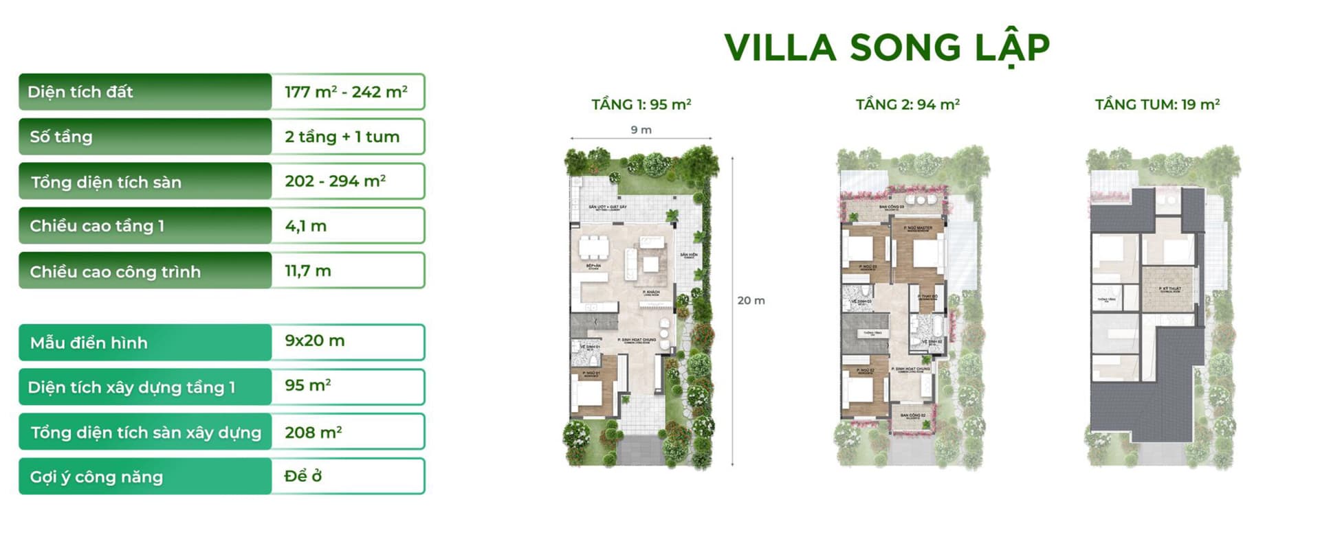 Villa Song Lập tại khu đô thị Ecopark Retreat Long An