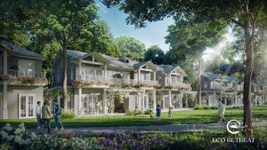 Phối cảnh biệt thự song lập Ecopark Long An